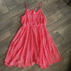 Leith- red and white dress. Size M